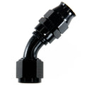 Fragola -10AN Real Street x 45 Degree Hose End Black For PTFE Hose