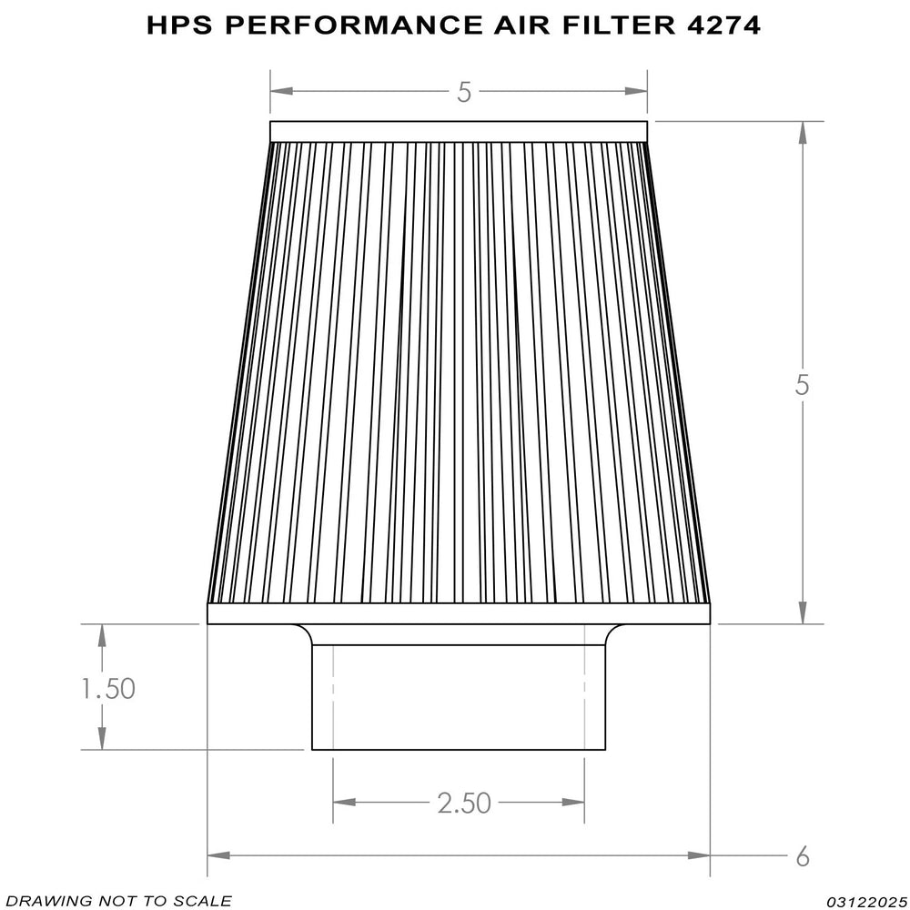 HPS Performance red air filter