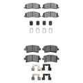 R1 11-11 Saab 9-5 Front Semi Met Pads & Hardware Kit
