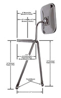 LARGE LOW-MOUNT STAINLESS