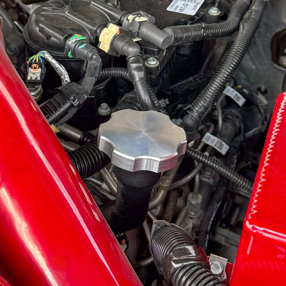Cap Billet Oil Fill 2011-2024 Ford Power Stroke 6.7L Clear Anodized