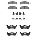 R1 13-19 Lincoln Mkt Front Semi Met Brake Pads and Hardware Kit