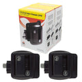 STANDARD TOWABLE ENTRY DOOR LOCK BLACK 2 LOCK KEYED ALIKE SET