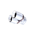 TWIN 3.5IN ROUND ANGLE CUT DUAL WALL 2.5IN INLET NO APPLICATION