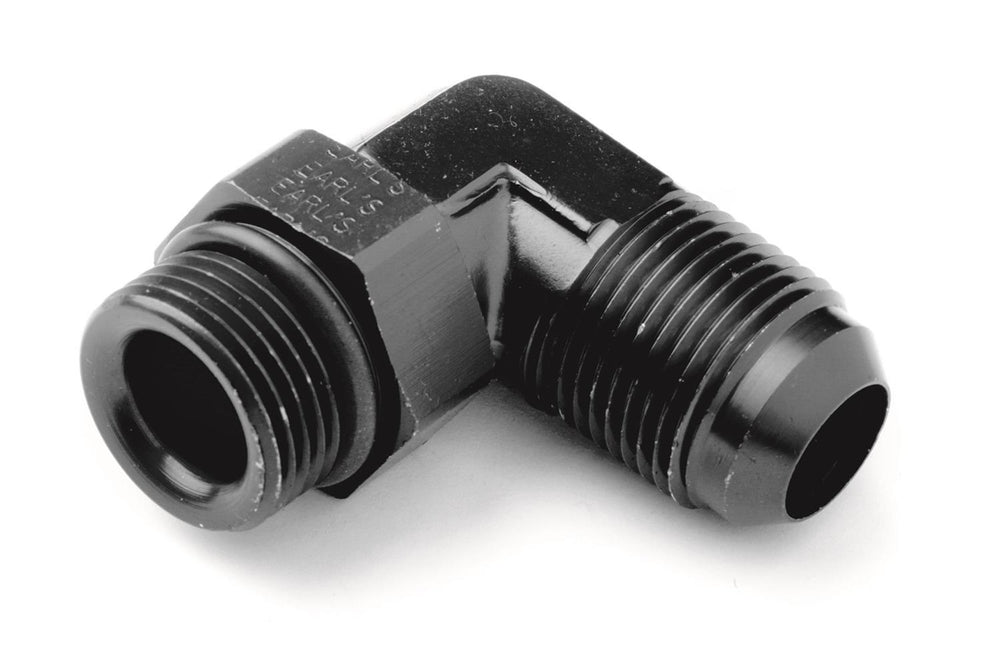 BLACK 90 DEG -8 MALE-MALE SWIVEL 7/8"-14