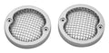 Kuryakyn Mesh Turn Signal Bezels 3-1/4in Chrome