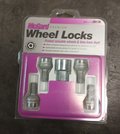 McGard Wheel Lock Bolt Set - 4pk. (Radius Seat) M12X1.5 / 17mm Hex / 20.6mm Shank Length - Chrome