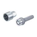 McGard Wheel Lock Bolt Set - 4pk. (Radius Seat) M12X1.5 / 17mm Hex / 39.9mm Shank Length - Chrome