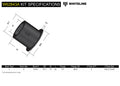 REAR CONTROL ARM UPPER OUTER BUSHING 9496 MITSUBISHI GALANT