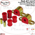 Prothane sway bar detail