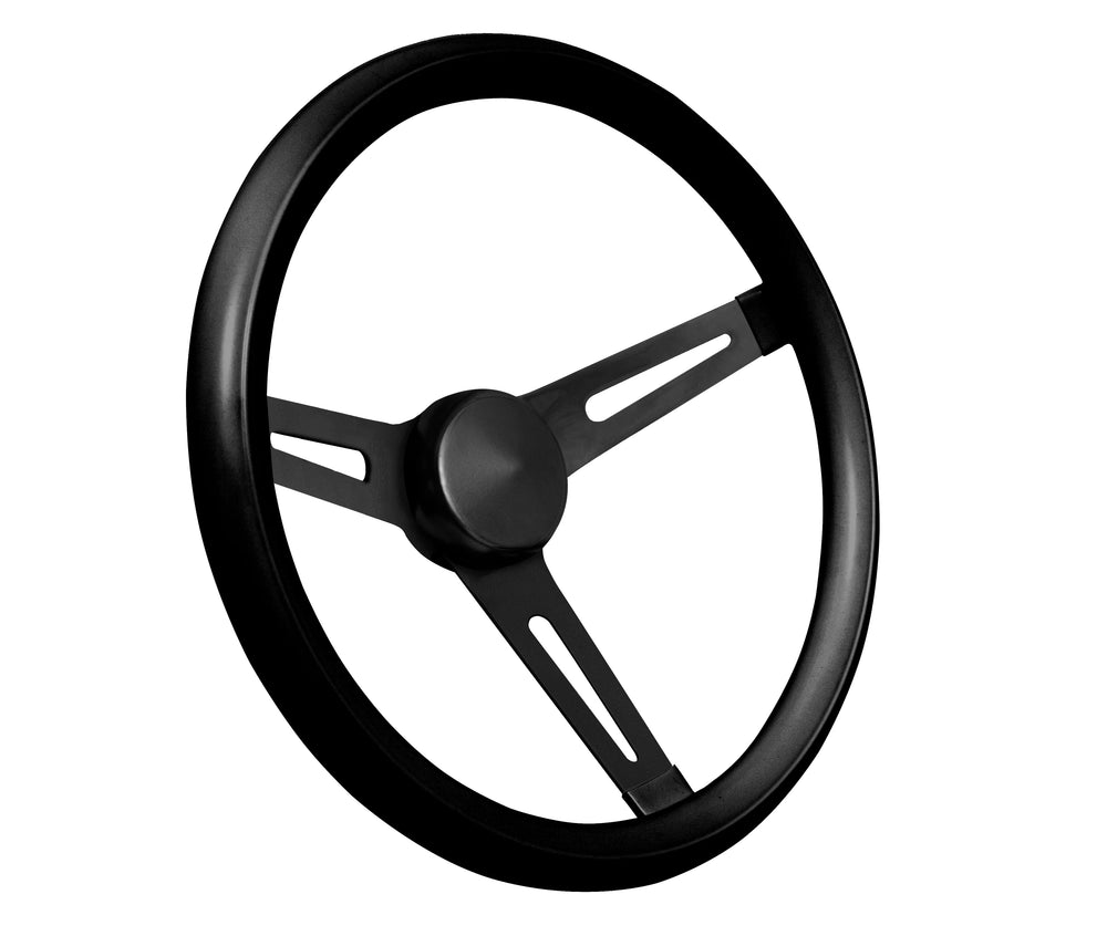 Classic Series Black Slotted Steering Wheel