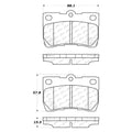 Ceramic Brake Pads with Shims/Hardware