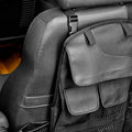 ~(3 lbs. 16X13X3)~ RoughRider Seat Back Organizer Black Diamond Jeep 87-17 Wrangler 2-Dr/4-Dr (requires headrest)