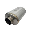 Stainless Bros 2.5in Inlet/Outlet 3.5in Body x 12in OAL SS304 Louvered Bullett Resonator