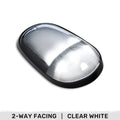Dodge 03-18 RAM Heavy-Duty 2500 3500 (1-Piece Single Cab Light) Clear Cab Roof Light Lens with 2-Way Forward Rear Facing White ULTRA High-Power LEDs - 1-Piece Single Cab Light ONLY