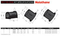 Nolathane REV190.0038 Rack & Pinion Bushing Kit - Front; For Toyota Tacoma 95-04