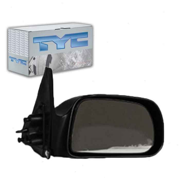 RH MIRROR OUTSIDE REAR VIEW MANUAL REMOTE; BASE BLACK TOYOTA TACOMA 20012004