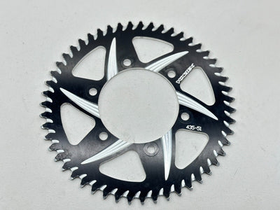 Vortex Racing Aluminum Rear Sprocket 520 51 Tooth- Silver
