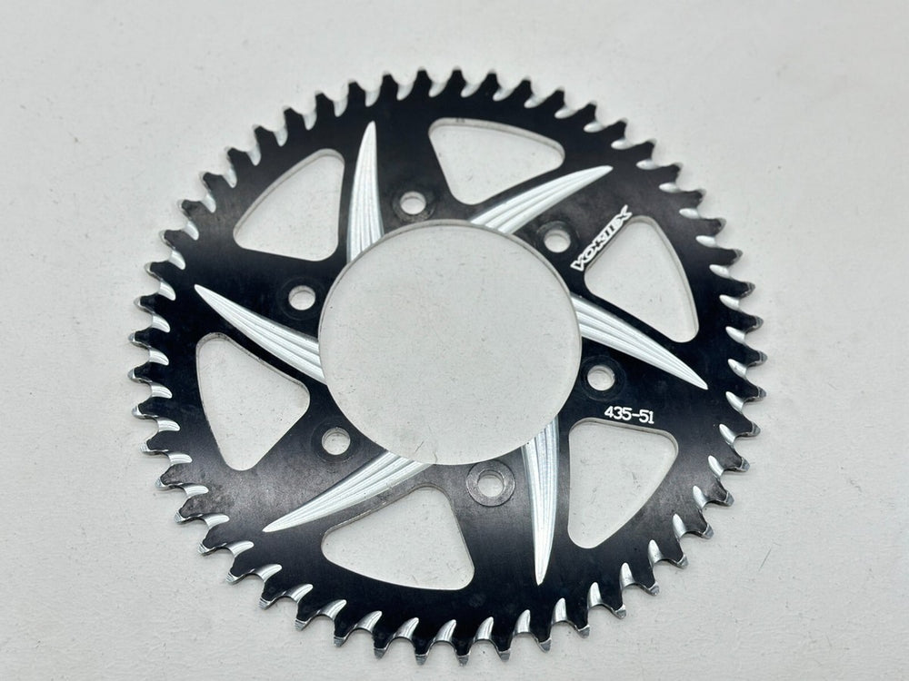 Vortex Racing Aluminum Rear Sprocket 520 51 Tooth- Silver