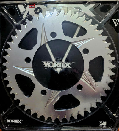 Vortex Racing Aluminum Rear Sprocket 520 47 Tooth- Silver