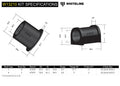 Whiteline Plus 3/98-9/02 Lexus LX470 / 3/98-10/07 Landcruiser Fr Steering Rack & Pinion Mnt Bushing