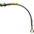 Goodridge 21in Universal Brake Line Assembly w/Black Zinc Fittings & Black Hose
