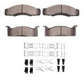 DFC 68-72 Ford LTD Front 5000 Advanced Semi Metallic Brake Pads and Hardware Kit
