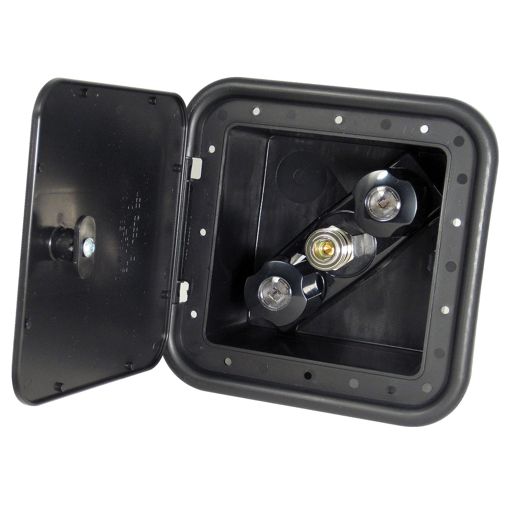 SPRAYAWAY HOT AND COLD OUTLET W/ QUICK CONNECT PLASTIC BLACK
