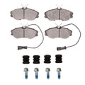 R1 85-91 Audi 5000S Quattro Front Semi Met Pads & Hardware Kit