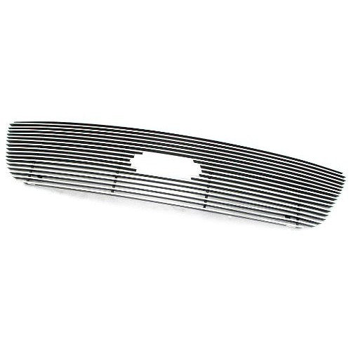 08C NISSAN TITAN 3PC 4MM HORIZONTAL OVERLAY BILLET GRILLE (WITH LOGO SHOW)