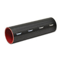 Vibrant 4 Ply Reinforced Silicone Straight Hose Coupling - 3.25in I.D. x 12in long (BLACK)