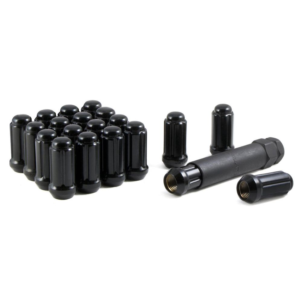 SMALL DIAMETER X BLACK CHROME 5LUG LUG KIT 1/2IN THREAD