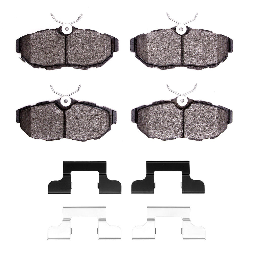 R1 05-14 Ford Mustang Rear Euro Ceramic Brake Pads and Hardware Kit