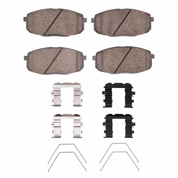 R1 14-25 Kia Seltos (Usa/Canada) Front Semi Met Brake Pads and Hardware Kit