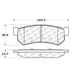 Posi-Quiet 07-10 Chevy Optra Premium Ceramic Rear Brake Pads