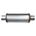 6.00INX14.00IN ROUND CENTER/CENTER FLOW II SS MUFFLER 3.00IN ID / 3.00IN OD