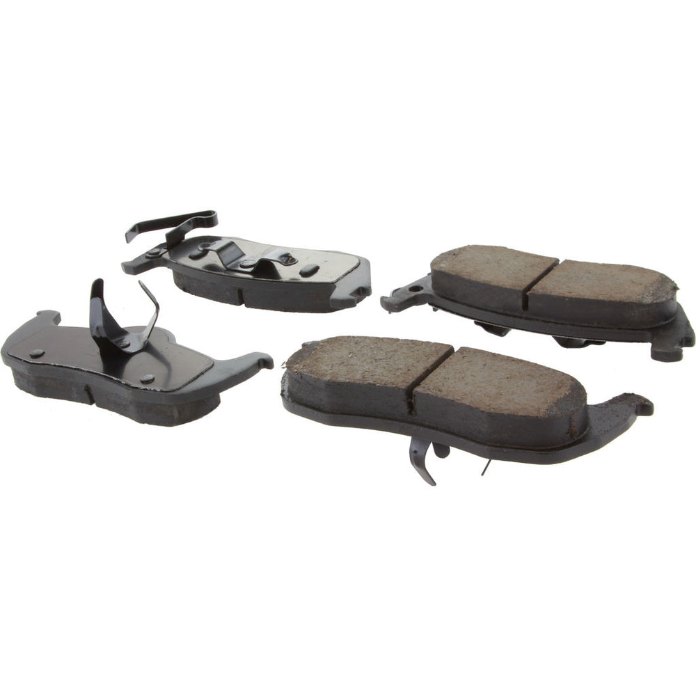Centric Posi-Quiet Ceramic Brake Pads w/Shims & Hardware - Rear