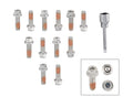 Headlock Locking Header Bolts M8-1.25 x 25mm Set of 12 Fits GM LS or LT Series Engines Mr Gasket
