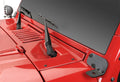 Rampage 2007-2018 Jeep Wrangler(JK) Windshield Hinge Light Bracket - Black