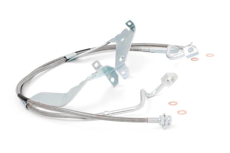 Brake Lines Stainless FR 4-6 Lift Jeep Cherokee XJ Wrangler TJ Wrangler Unlimited