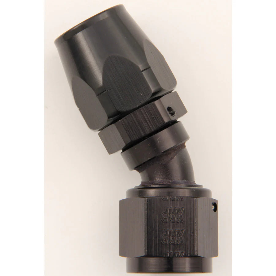 #10 30 Deg Dbl Swivel Hose End Black