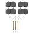 DFC 00-25 JAC Frison Front Heavy Duty Pads and Hardware Kit