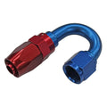 Fragola -8AN x 180 Degree Pro-Flow Hose End - Blue/Red