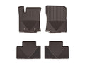 WeatherTech 2016+ Toyota Tacoma Access/Double Cab (A/T Only) Front Rubber Mats - Cocoa