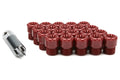 Project Kics 12x1.25 R40 Iconix Plastic Caps Red 20 Pieces