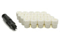 Project Kics 12X1.25 R40 Iconix Plastic Caps White 20 Pieces