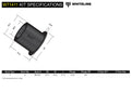 Whiteline W71411 Leaf Spring Bushing - Rear; Fits Ford Falcon 61-66