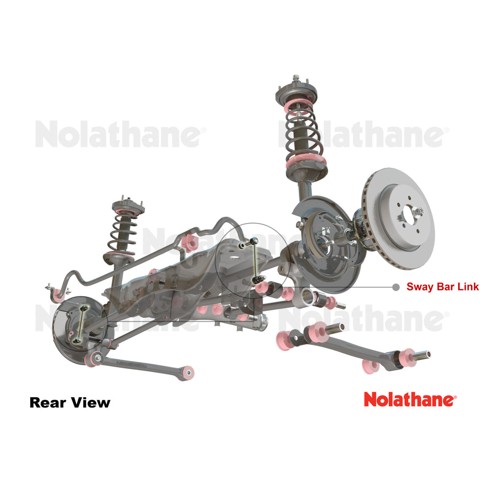Sway bar - link 2 Links 4 Bushings 4 Washers