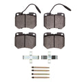 DFC 78-79 Audi 5000 Front 5000 Advanced Semi Metallic Brake Pads and Hardware Kit