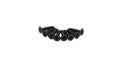 Kentrol 87-95 Jeep Wrangler YJ Hood Vent 8 Holes - Powdercoat Black